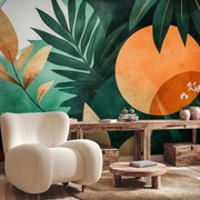 Fotótapéta - Geometrikus természetes minták (147x102 cm)