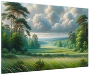 Kép - Zöld táj (90x60 cm)