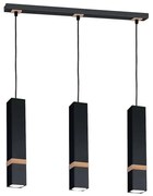 Csillár zsinóron VIDAR 3xGU10/25W/230V fekete
