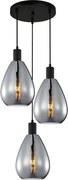 Italux modern függeszték zulo fekete füstös itxpnd-27812-3a-bksg