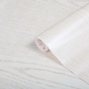 Gyöngyházfényű fehér famintás öntapadós tapéta - bútorfólia 90cmx15m