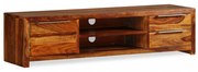 tömör akácfából TV-állvány 120 x 30 x 30 cm