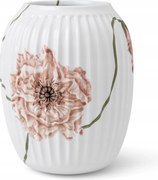 Kähler Hammershøi Poppy Virágváza 20 cm Fehér Díszített