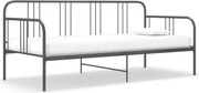 vidaXL szürke fém kanapéágy-keret 90 x 200 cm