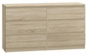 Viana II New M6 hat fiókos komód Sonoma N