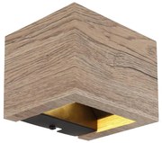 Globo 15553W1W - LED fali lámpa ALINA LED/8W/230V barna