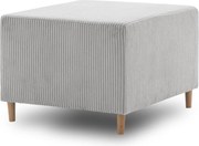 Fireze puff, kordbársony, szürke