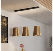 Eglo 390293 - Csillár zsinóron CASTUERA 3xE27/25W/230V arany/rózsaszín