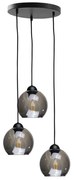 Keter Lighting Csillár zsinóron UNO 3xE27/60W/230V fekete NA0236