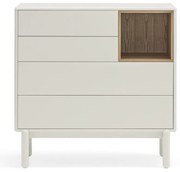 Krémszínű komód 90x90x40 cm Corvo – Teulat