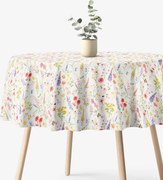 Goldea kör alakú terítő valencia - virágzó mező Ø 100 cm