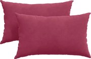 vidaXL Kanapé párnák 2 pcs bordó 50 x 30 cm Bársonyos szövet