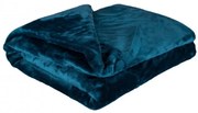 Mikroplüss takaró petróleumkék 150x200cm TiaHome