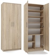 Aldabra Oliv 2D könyvespolc, irodai szekrény, sonoma
