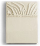 Bézs gumis jersey lepedő 90x200 cm Amber – Restilo