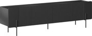 Malmi TV szekrény 200 cm - fekete matt / fekete lábak
