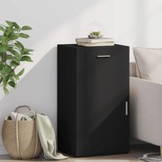 fekete szerelt fa tálalószekrény 50 x 42,5 x 93 cm