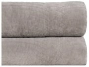 Szürke bársony steppelt ágytakaró 180x260 cm – Ixia