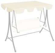 krémszínű csere ponyva kerti hintaágyhoz 150/130 x 105/70 cm