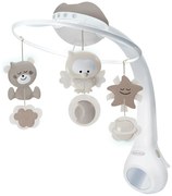 Infantino Infantino - Kiságy mobil dallammal 3in1 3xAAA barna FBB0050