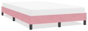 vidaXL ágykeret matrac nélkül rózsaszín 120x220 cm bársony