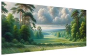 Kép - Zöld táj (120x50 cm)
