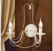 Orion WA 2-809/2 - Fali lámpa VELA 2xE14/40W/230V fehér/arany/patinás