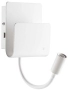 Ideal Lux - LED Fali spotlámpa PROBE LED/9,5W/230V USB fehér