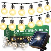 Napelemes Kerti Füzér 30 Led 11m Napelemes Lámpák Kert Erkély Pavilon