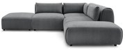 Szürke sarokkanapé (variálható) Jeanne – Bobochic Paris