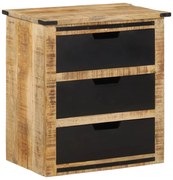 tömör mangófa tálalószekrény 3 fiókkal 55 x 35 x 60 cm