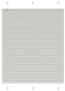 pliszírozott redőny világosszürke 105x100 cm szövetszélesség