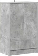 vidaXL betonszürke szerelt fa cipősszekrény 60 x 35 x 92 cm