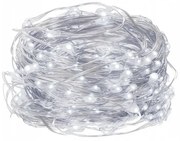 10 m-es 100 micro LED-es elemes fényfüzér, tündérfény, hideg fehér, HT