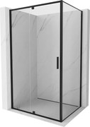 Mexen Exo nyíló zuhanykabin 120 x 90 cm, átlátszó, fekete - 819-120-090-70-00