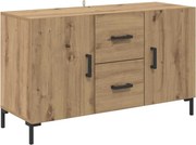 vidaXL Széf fiókkal Artisan tölgy 100 x 36 x 60 cm Faanyag