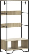 vidaXL sonoma tölgy színű szerelt fa ruhásszekrény 90 x 50 x 180 cm