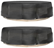 2 db kerek sziget-társalgóhuzat 8 fűzőlyukkal Ø188 x 50 cm