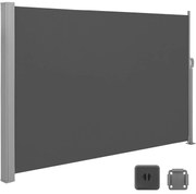 Oldalsó napellenző erkélyre és teraszra 300 x 160, cm, füstszürke