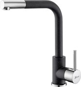 LUX Metalac T03816 Mosogató Csaptelep - Szemcsés Fekete