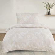 Boston bézs jacquard damaszt ágyneműhuzat 200x140cm+90x70cm TiaHome