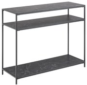 ALMA antracit konzolasztal