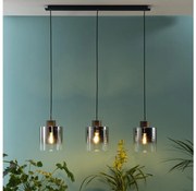 Brilliant - BETH kábeles függeszték 3xE27/60W/230V fekete/füstszínű