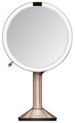 Kozmetikai tükör világítással-nagyítós (ötszörös) ø 20 cm Sensor Trio – simplehuman