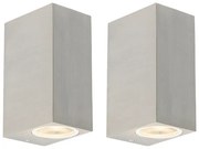 2 db modern fali lámpa szett alumíniumból, 2-lámpás, IP44 - Baleno