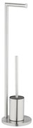 WENKO 25676100 - FERLA WC-szett 18x69,5 cm rozsdamentes acél/szatén