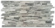 3D PVC falpanel Szürkés keskeny palakő mintás