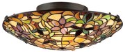 Elstead QZ-KAMI-F - Tiffany KAMI mennyezeti lámpa 2xE27/60W/230V