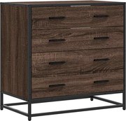 vidaXL barna tölgy szerelt fa fiókos szekrény 70x41x70 cm