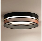 Duolla Duolla-LED Mennyezeti lámpa ROLLER DUO SHINY LED/24W/230V átm. 45 cm fekete/réz DU604161